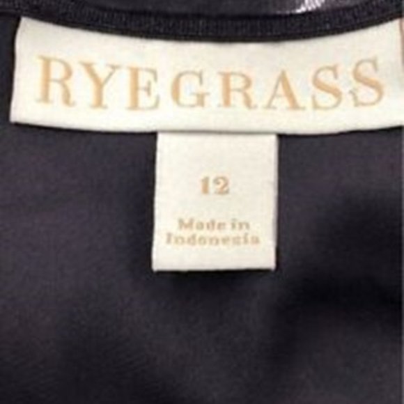 NWT [Ryegrass] Black Flowered Daisy One Shoulder Long Dress - Women's Size 12 - Picture 14 of 16